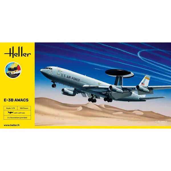 Heller 1/72 GIFT SET E-3B Awacs Plastic Model Kit