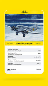 Heller 1/72 Junkers Ju-52/3m Plastic Model Kit