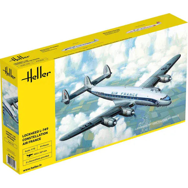 Heller 1/72 L-749 Constellation Air France Plastic Model Kit