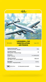 Heller 1/72 L-749 Constellation Air France Plastic Model Kit