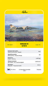 Heller 1/72 Mirage III E Plastic Model Kit