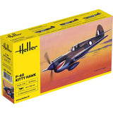 Heller 1/72 P-40E Kitty Hawk with RAAF Decals Plastic Model Kit