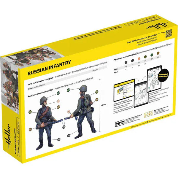 Heller 1/72 Russian Infantry Plastic Model Kit