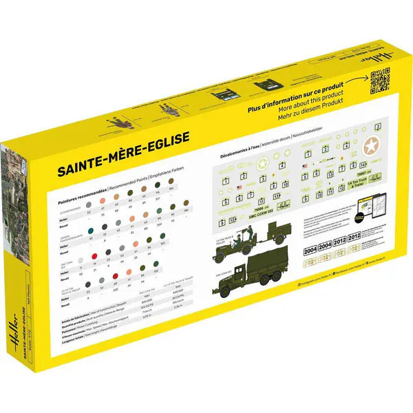 Heller 1/72 Sainte-Mere-Eglise Scene Plastic Model Kit