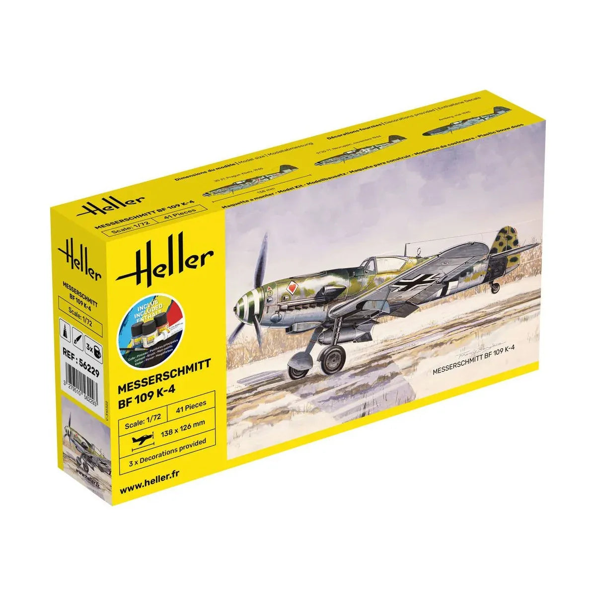 Heller HLL56229 Messerschmitt Bf 109 K-4 1/72 Starter Kit
