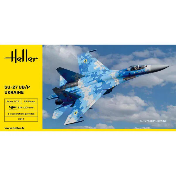 Heller 1/72 SU-27 UB/P Ukraine Plastic Model Kit
