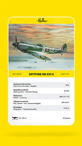 Heller 1/72 Supermarine Spitfire Mk.XVI Plastic Model Kit