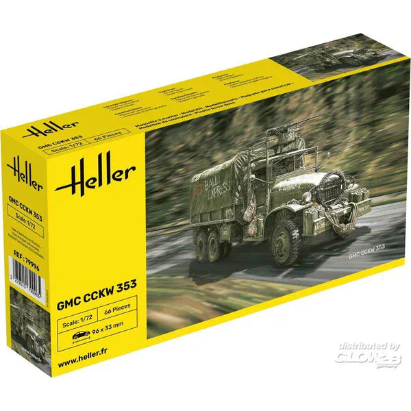 Heller 1/72 US GMC CCKW 353 Truck Plastic Model Kit