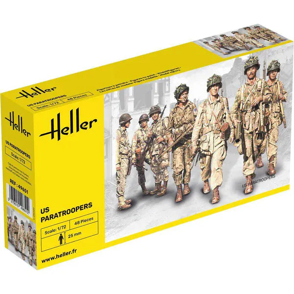 Heller 1/72 US Paratroopers Plastic Model Kit