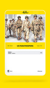 Heller 1/72 US Paratroopers Plastic Model Kit