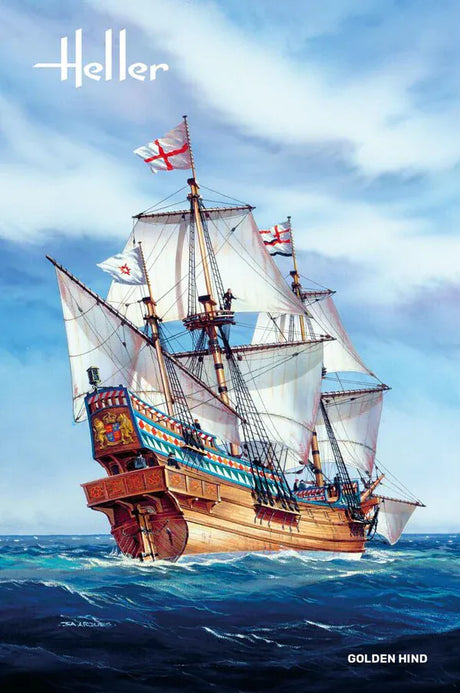 Heller 1/96 Golden Hind Plastic Model Kit