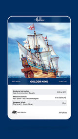 Heller 1/96 Golden Hind Plastic Model Kit