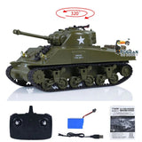 Heng Long 1/30 US Sherman M4A3 RC Battle Tank RTR - Hobbytech Toys