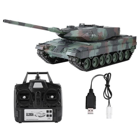 Henglong 1/16 Leopard 2 RC Tank RTR Smoke/Sound (V7.0) - Hobbytech Toys