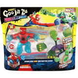 Heroes of Goo Jit Zu Marvel Goo Shifters Spider - Man VS Goo Shifter Lizard - Hobbytech Toys