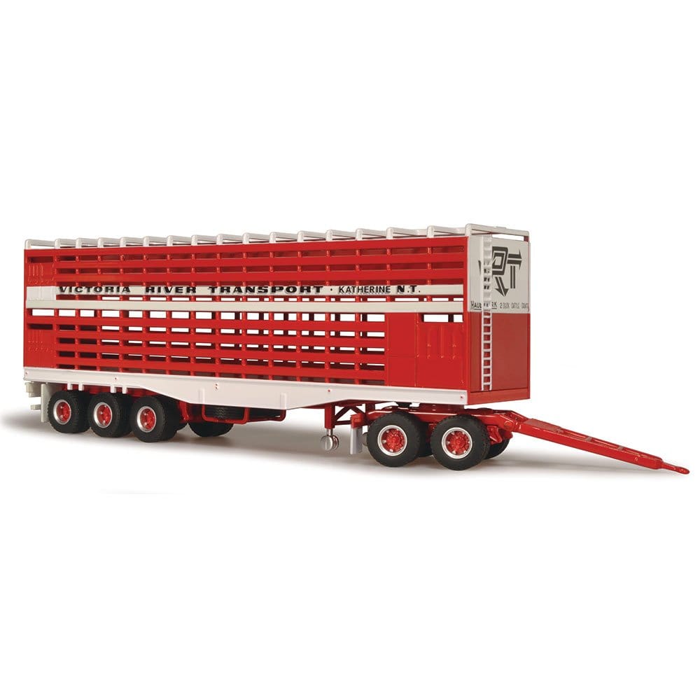 Highway Replicas 1/64 Livestock Trailer Victoria River Transport [12967]