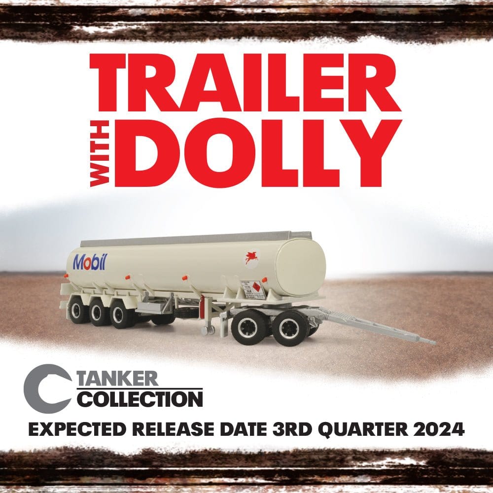 Highway Replicas 1/64 Tanker Trailer with Dolly [12972] - Hobbytech Toys