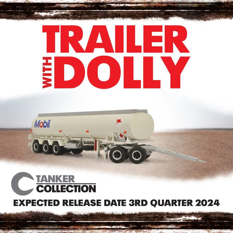 Highway Replicas 1/64 Tanker Trailer with Dolly [12972] - Hobbytech Toys