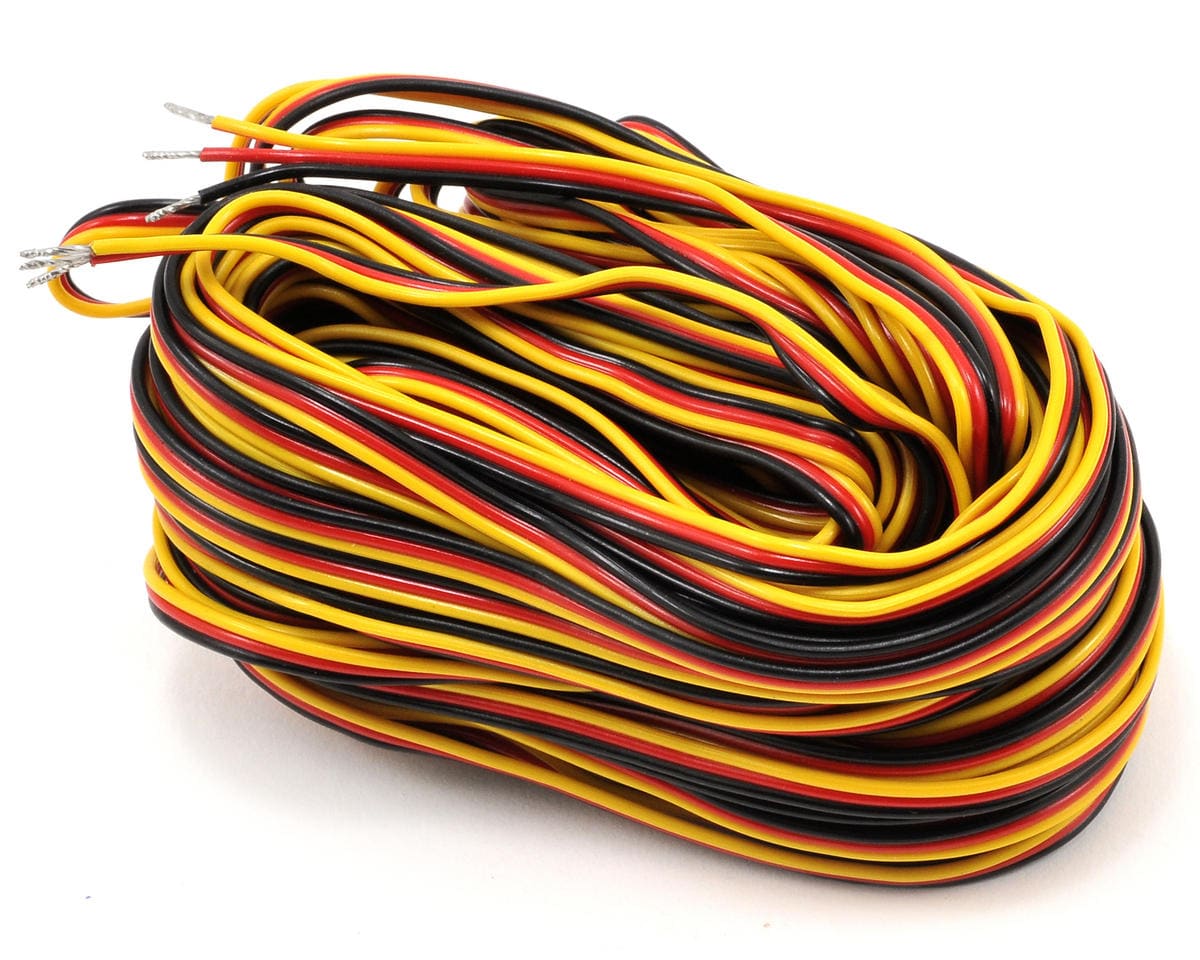 Hitec 3 Color Servo Wire 50ft HRC57417