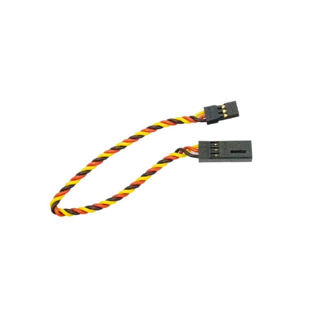 Hitec 6in Twisted Heavy Duty Servo Extension Lead HRC54609
