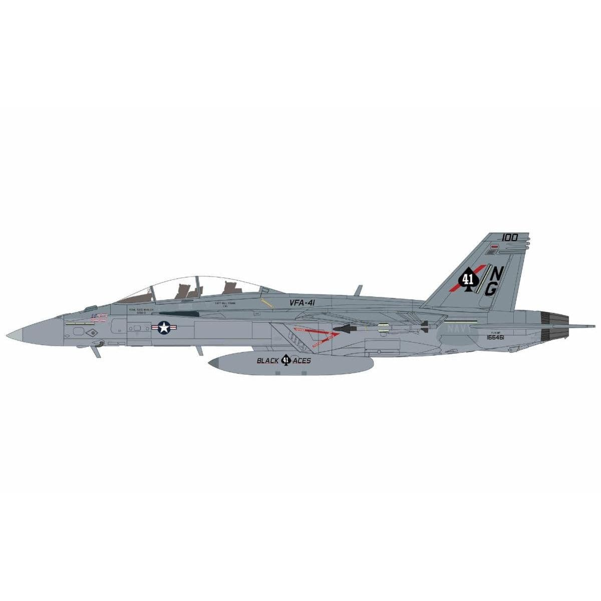 Hobby Master HA5145 F/A-18F 166461 VFA-41 Operation Epic Fury 1/72