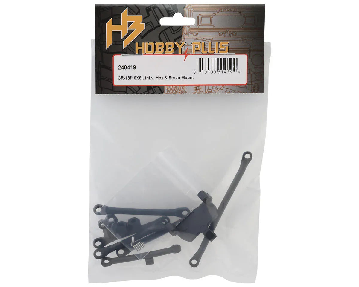 Hobby Plus CR18P 6X6 Links, Hex & Servo Mount [240419]