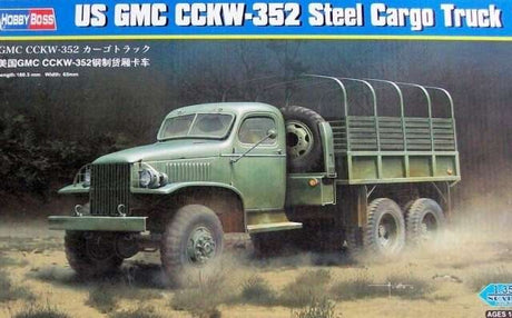 HobbyBoss 1/35 CCKW-352 Steel Cargo Truck Plastic Model Kit [83831] - Hobbytech Toys