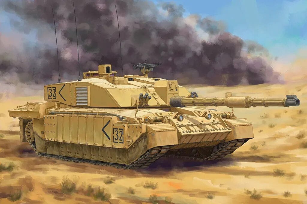 HobbyBoss 1/48 British Challenger II (OP.Telic) Iraq 2003 Plastic Model Kit [84853]