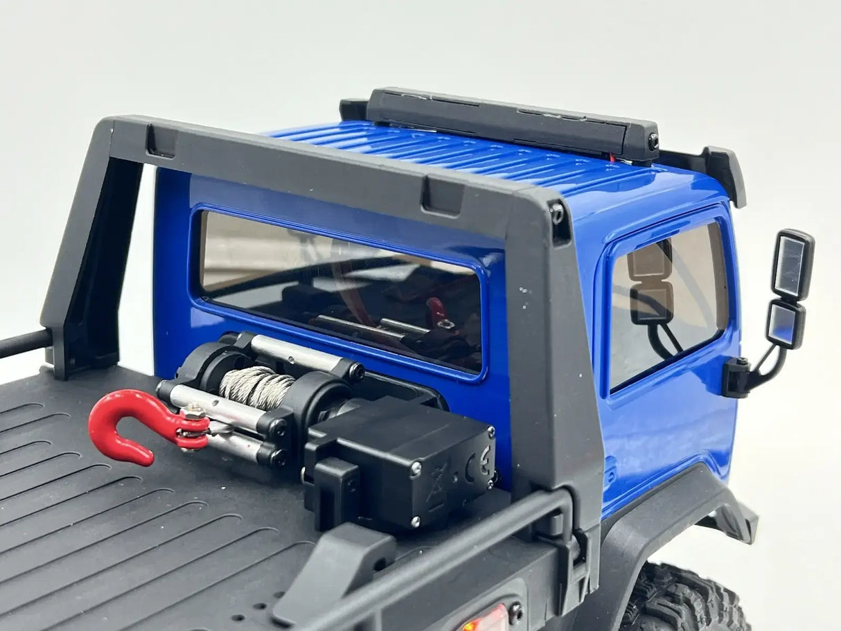 HobbyPlus 1/18 CR-18P 6X6 Flatbed (Blue) Brushed