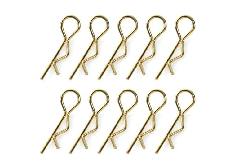 Hobbytech 1/10 Scale Body Clips - Gold (10pcs) - Hobbytech Toys