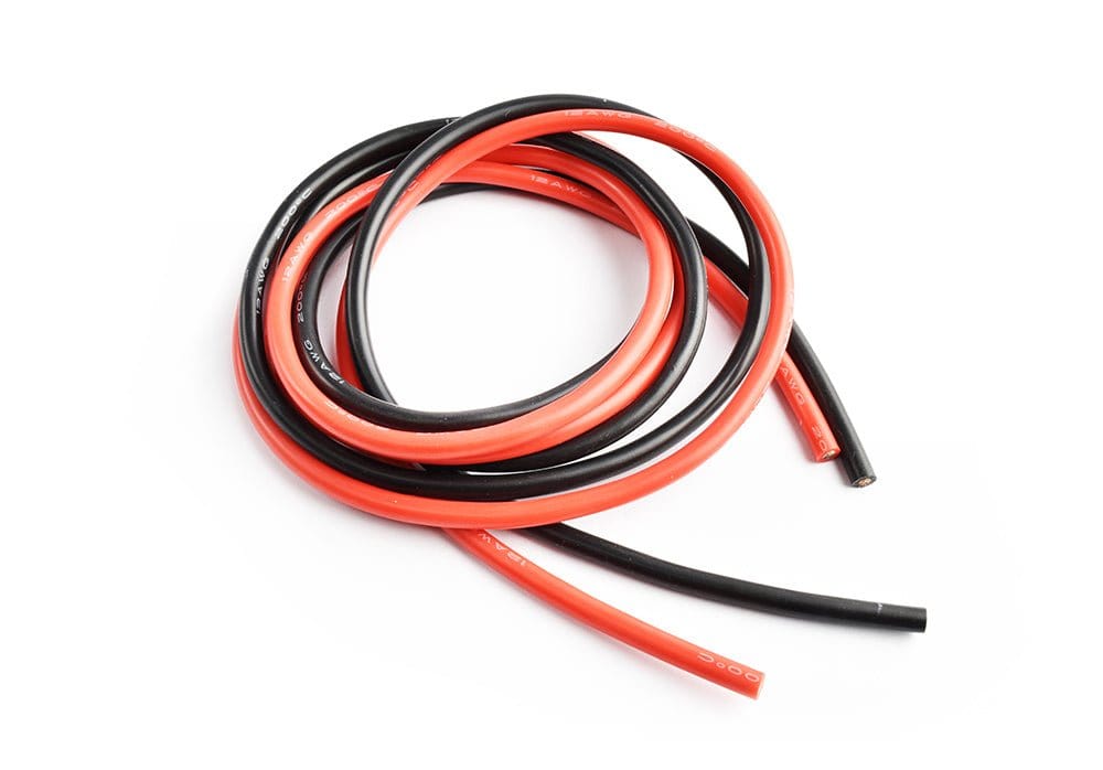 Hobbytech 12AWG Silicone Wire - Red & Black (1m Each) - Hobbytech Toys