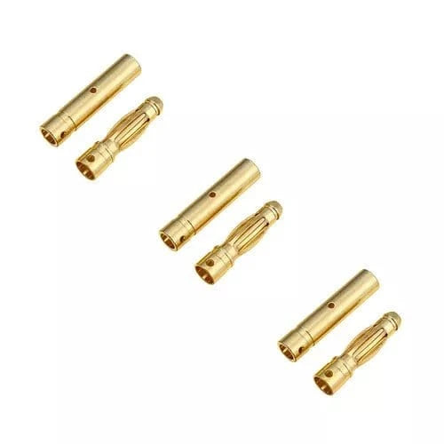 Hobbytech 4.0mm Bullet Connectors (3 Pairs) - Hobbytech Toys