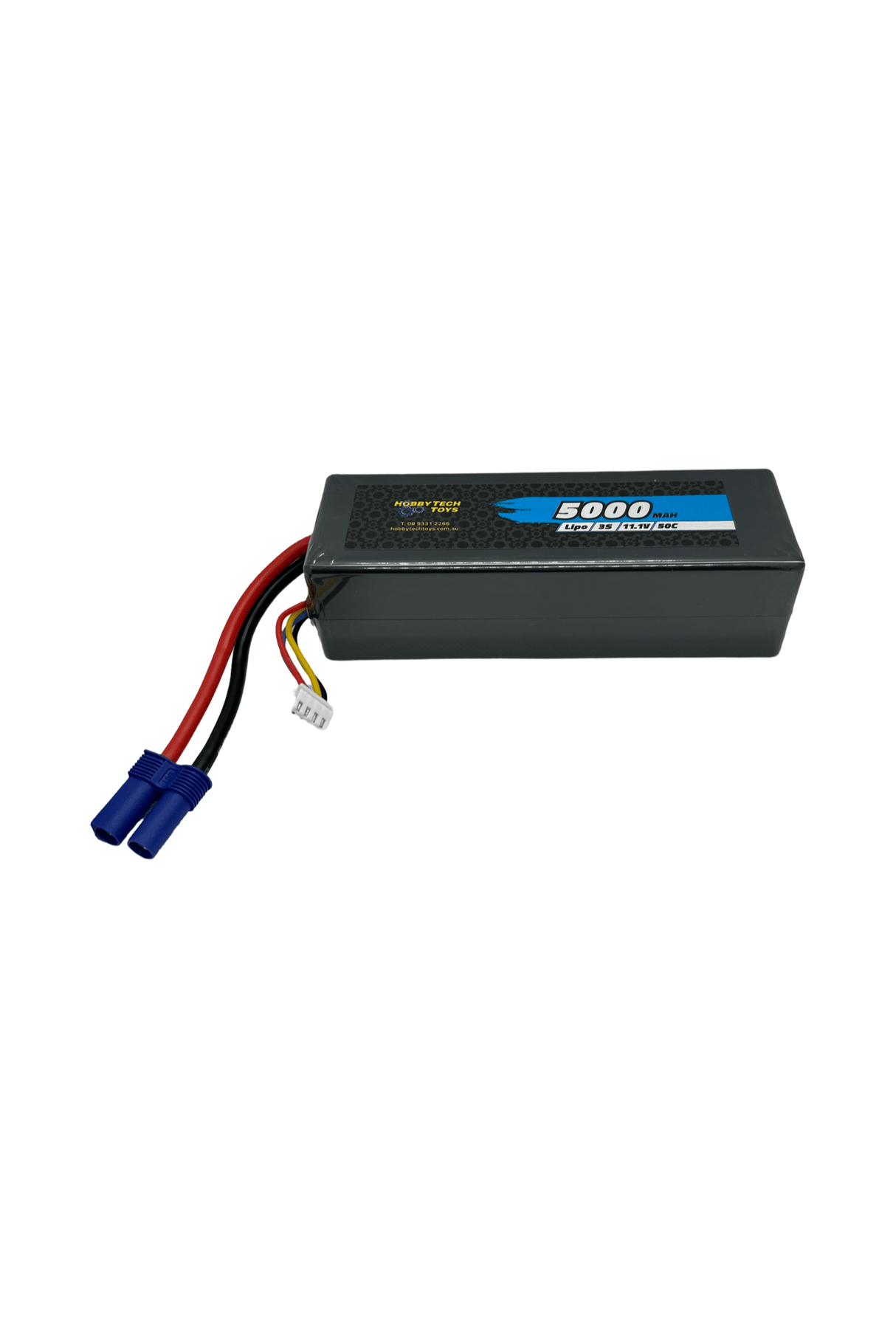 Hobbytech 5000mah 3S 11.1v 50c Hardcase Lipo Battery - EC5 - Hobbytech Toys