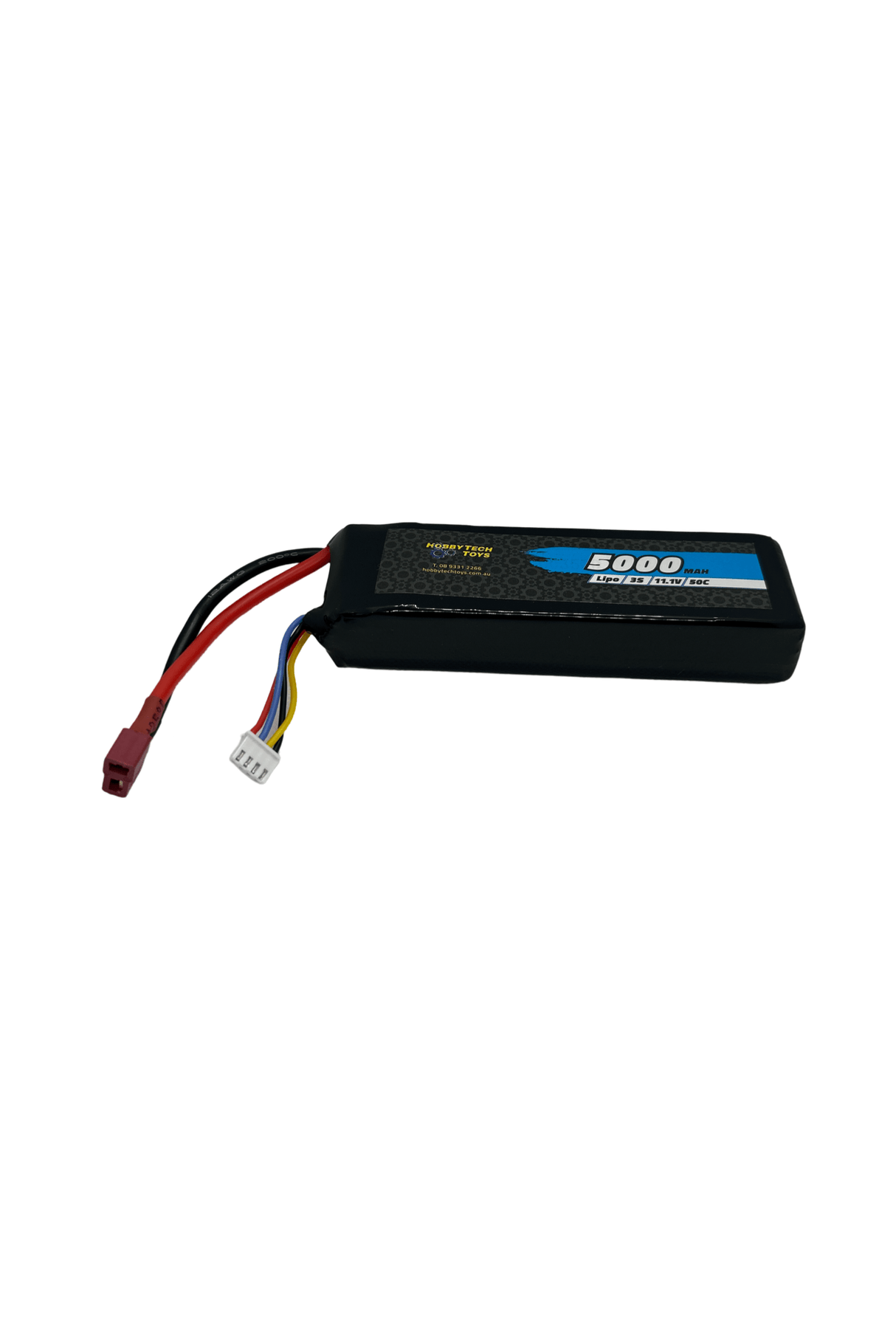 Hobbytech 5000mah 3S 11.1v 50c Softcase Lipo Battery - Deans - Hobbytech Toys