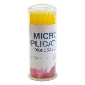 Hobbytech Micro Applicators - Medium - Yellow (100pcs) - Hobbytech Toys