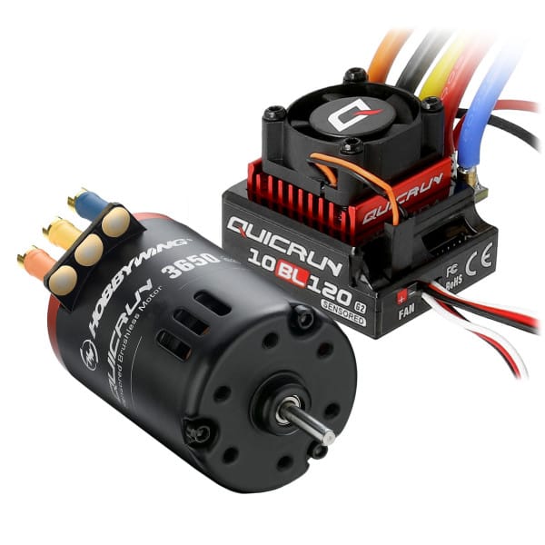 Hobbywing QuicRun 10BL120 G2 ESC and 3650SD G2 10.5T motor combo 38020381