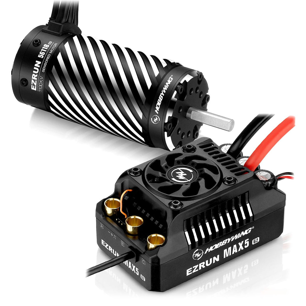 Hobbywing EZRun MAX5 G2 250A ESC and 56118SD G2 1100KV motor combo 38010604