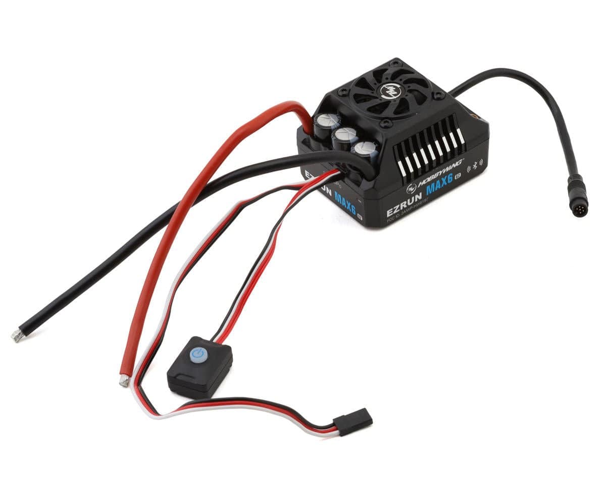 Hobbywing EZRun MAX6 G2 1/6 Waterproof Sensored Brushless ESC [30105100] - Hobbytech Toys