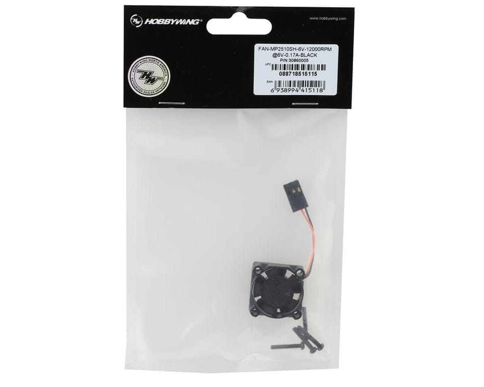 Hobbywing MP2510SH 6V 12000RPM cooling fan 30860005