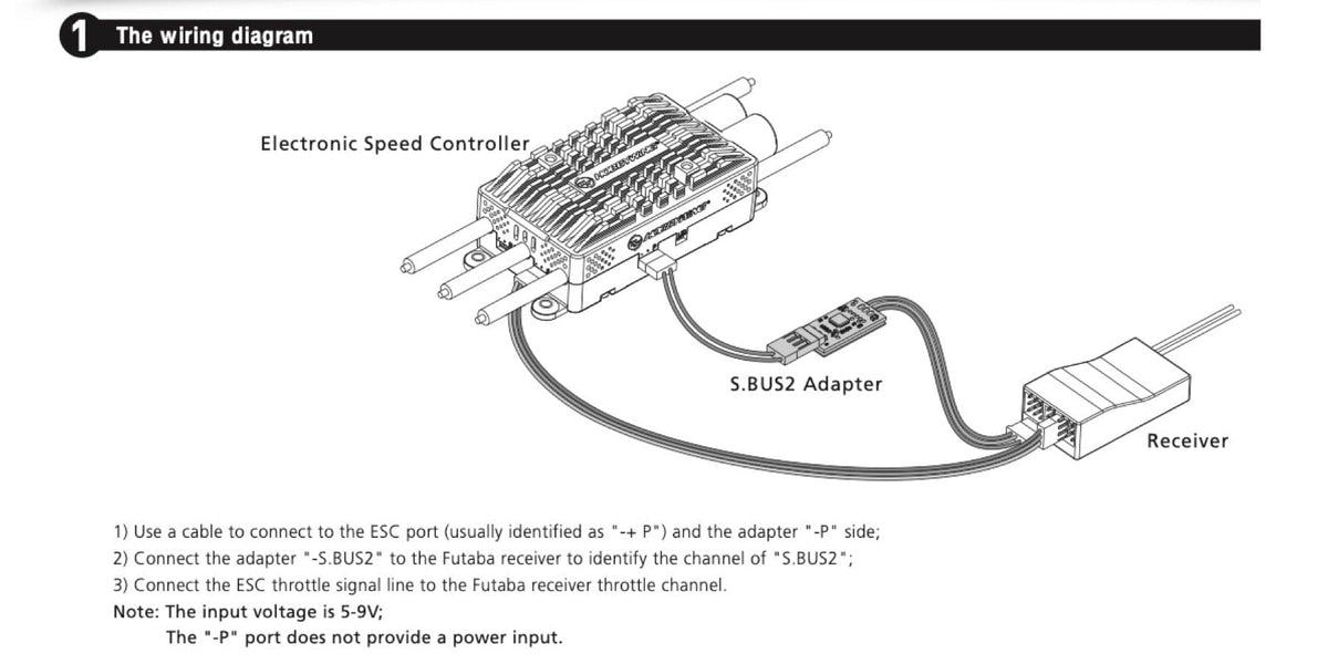 Hobbywing Futaba S.BUS2 telemetry adapter 30850500