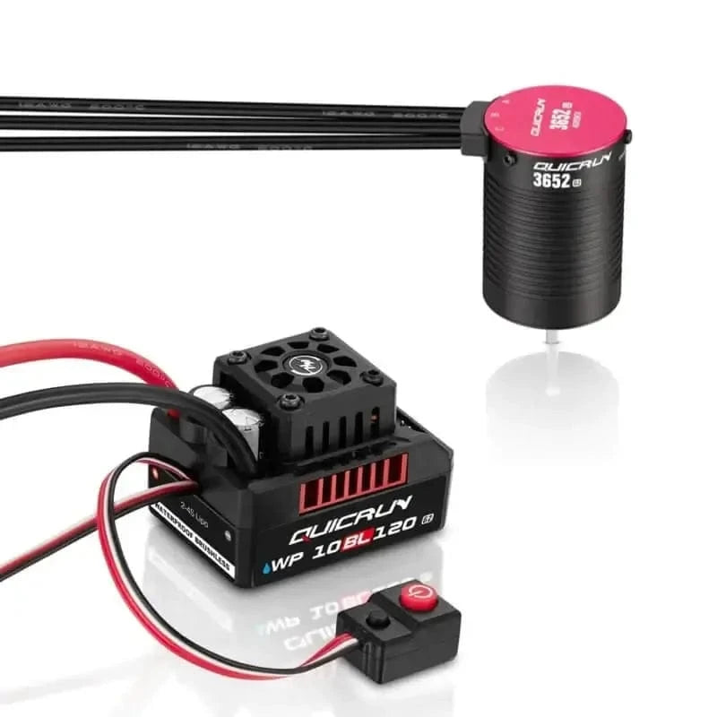 Hobbywing QuicRun 10BL120 G2 Sensorless Brushless ESC/3652SL 4000kv Motor Combo [38030208]