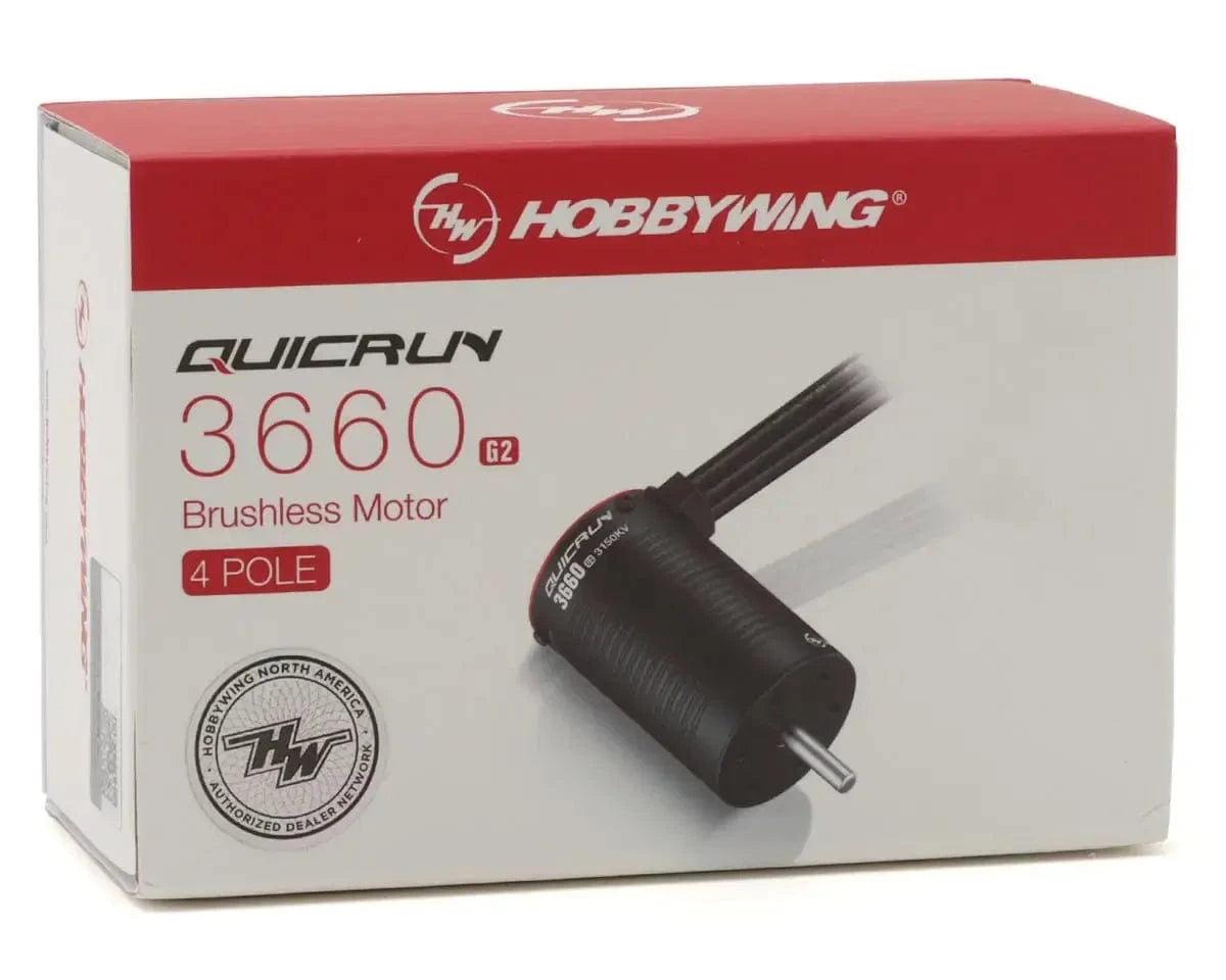 Hobbywing QuicRun 3660SL G2 3150kv Sensorless Brushless Motor [30404500]