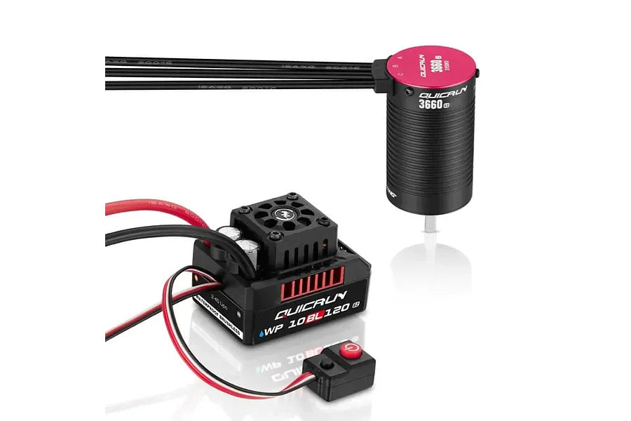 Hobbywing QuicRun G2 10BL120 ESC and 3660SL 3150kV motor combo
