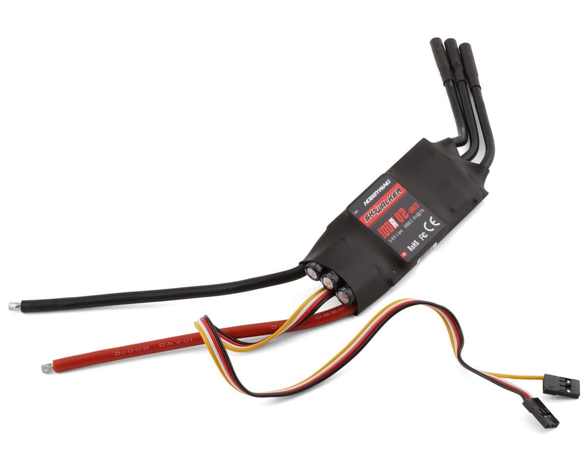 Hobbywing Skywalker 100A V2 100 Amp Brushless ESC (3 - 6S) [80060441] - Hobbytech Toys