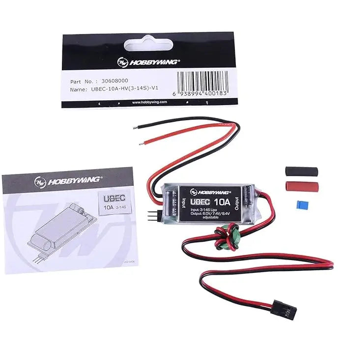 Hobbywing UBEC 10A HV 3-14S voltage regulator 30608000
