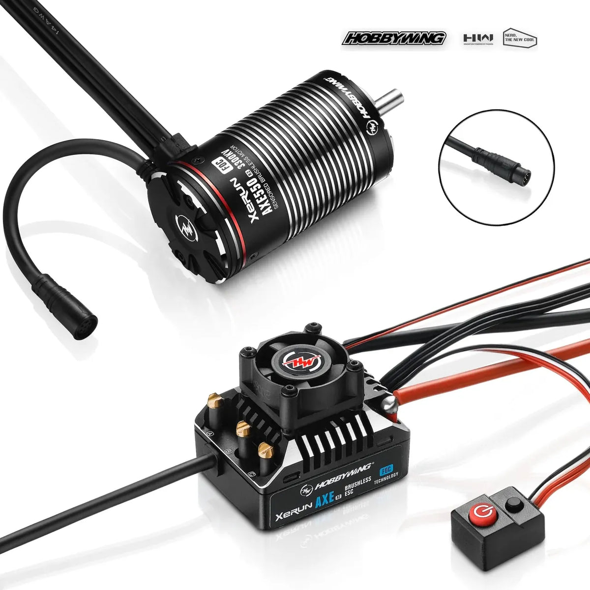 Hobbywing XeRun AXE R2 ESC and AXE 550 R2 3300KV motor combo 38020314