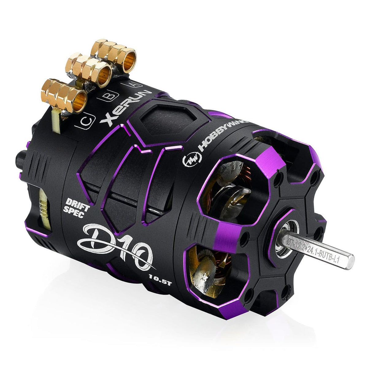 Hobbywing Xerun D10 10.5T Purple drift sensored brushless motor