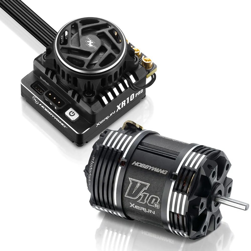 Hobbywing Xerun XR10 Pro G3 ESC and V10 G3 10.5T sensored motor combo