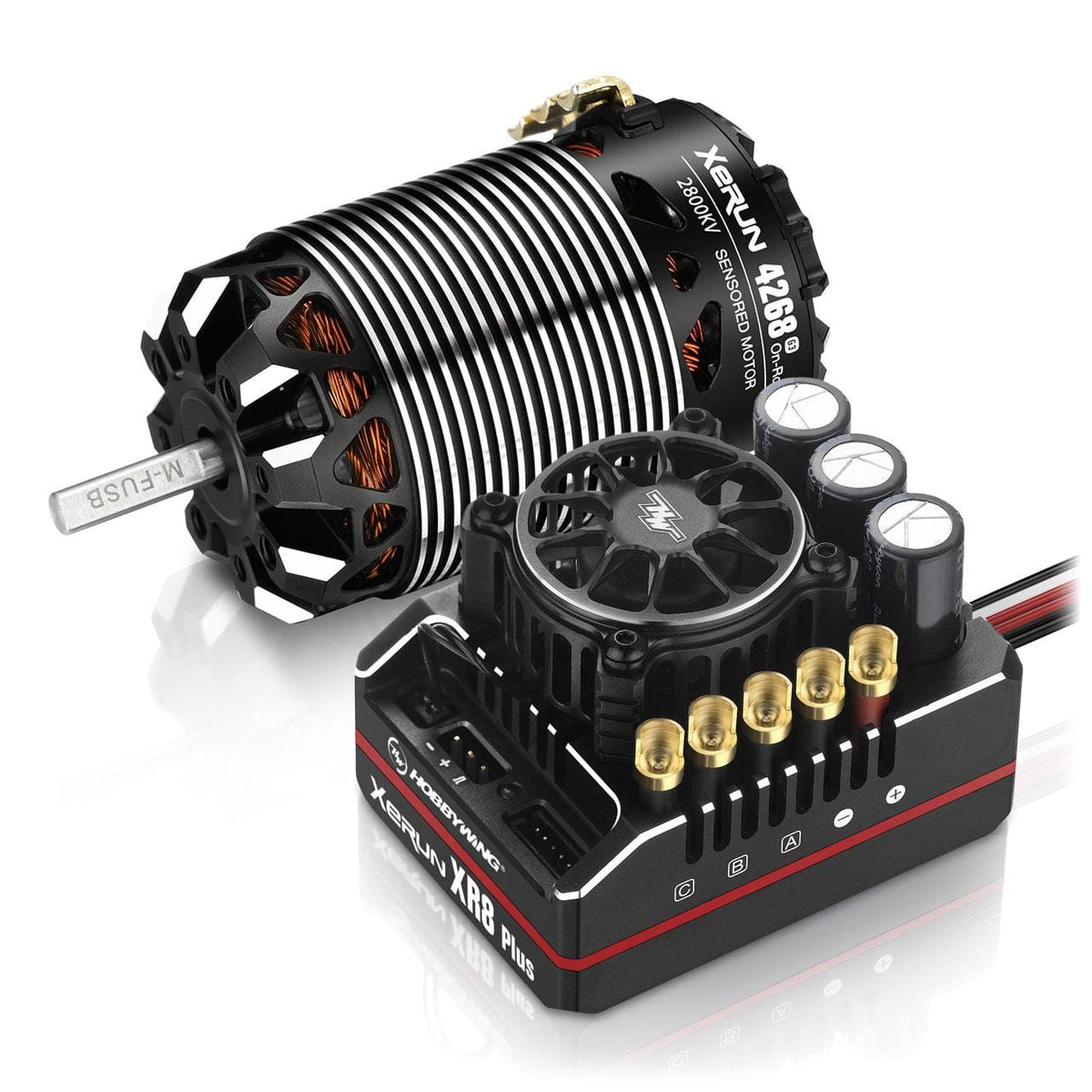 Hobbywing XR8 Plus G2S ESC and 4268SD G3 2800kV sensored motor combo 38020503