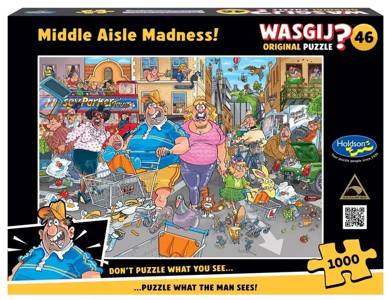 Holdson WASGIJ 46 Middle Aisle Madness 1000pc Puzzle